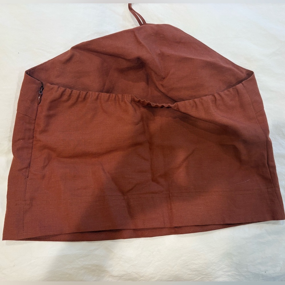 Sezane Linen Halter Crop Top - Picture 6 of 6